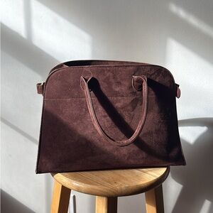 Elegant Brown vegan Suede Women's Bag
